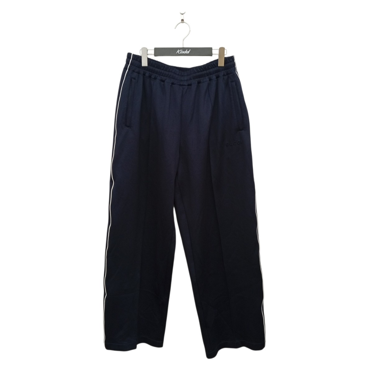 【中古】GUCCI　25AW technical jersey トラックパンツ 836422 XJHEX ネイビー サイズ：L 【010626】（グッチ）｜ブランド古着のカインドオル