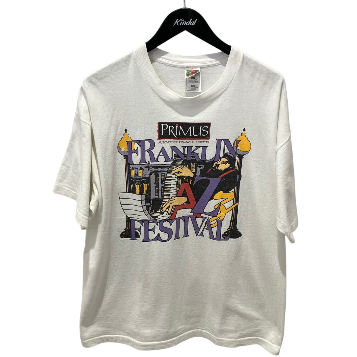 【中古】VINTAGE 90s PRIMUS ティーシャツ 白いこと 大きさ：XL 【010626】（ヴィンテージ）