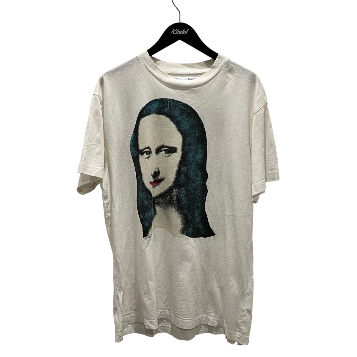 【中古】OFFWHITE MONALISA TEE 刷り上げるティーシャツ OMAA038E20JER01 白いこと 大いさ：XS 【010626】（象牙色）