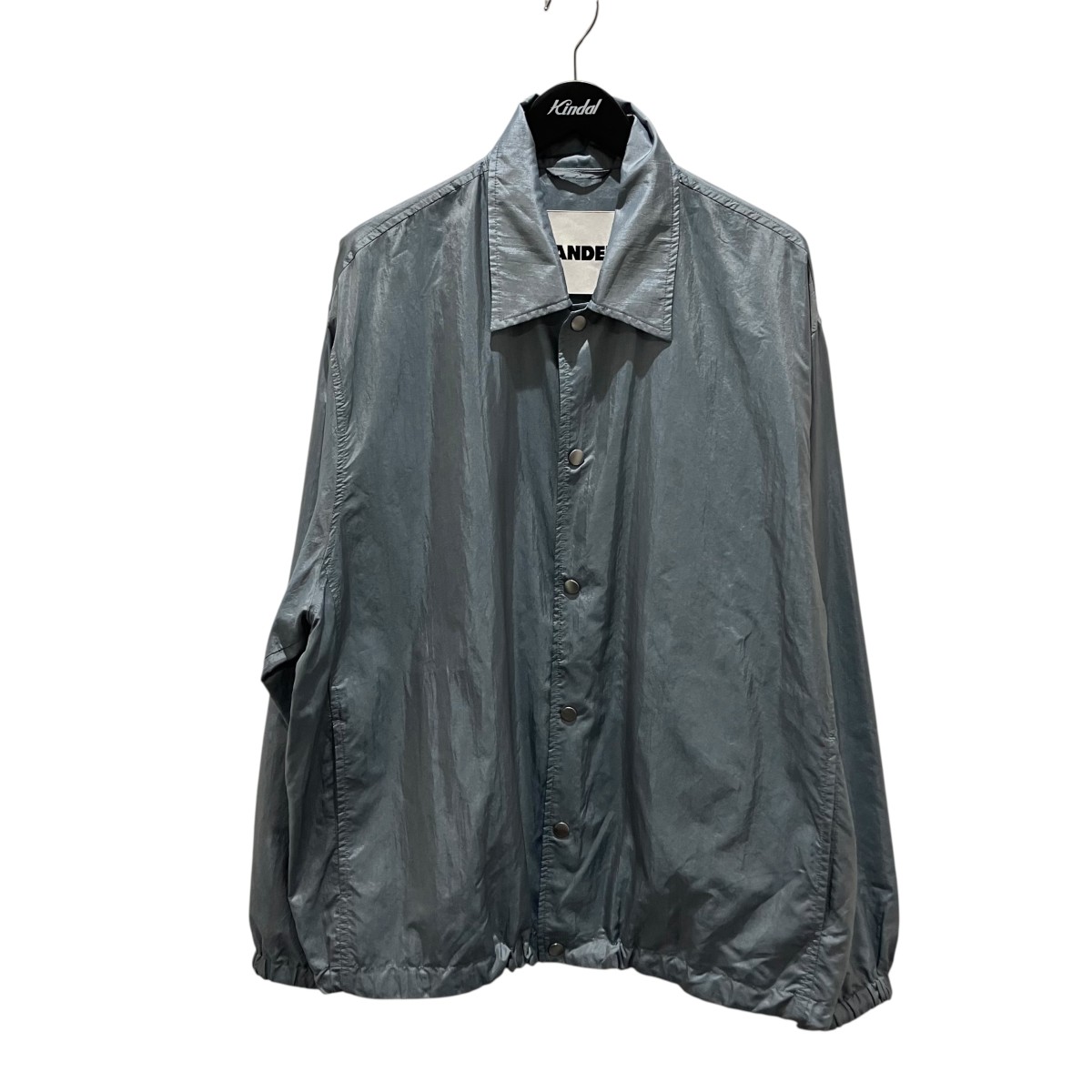 【中古】JIL SANDER+ 25SS ナイロンシルクブルゾン J47SW0010 青色 大きさ：M 【010626】（ジルサンダープラス）