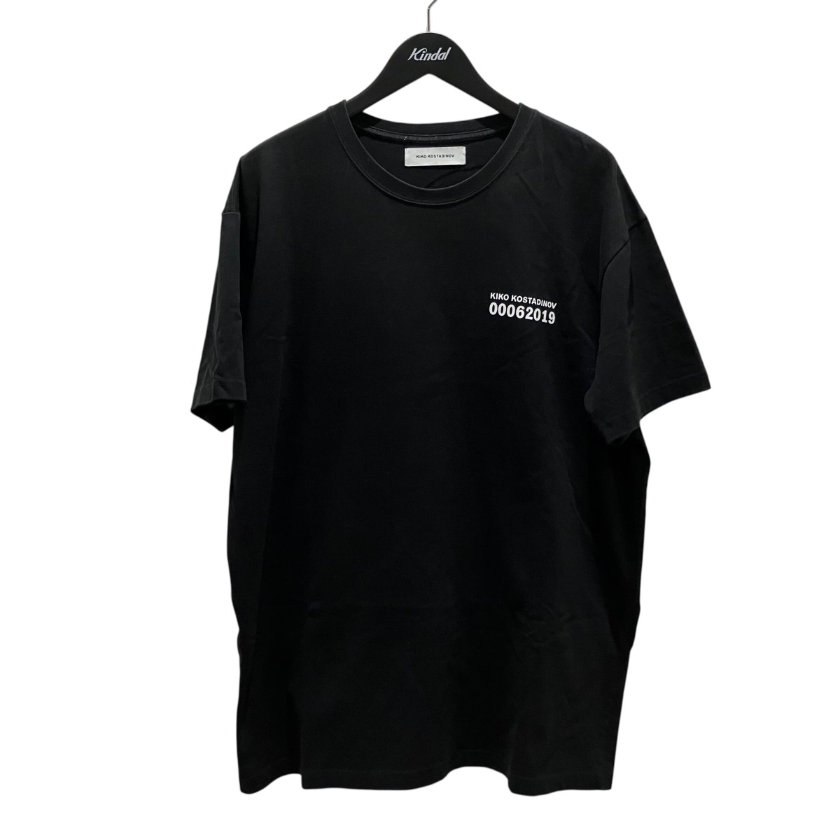 【中古】Kiko Kostadinov INTERVIEWS BY THE RIVER 半袖ティーシャツ 00062019 黒いこと 大いさ：XL 【010626】（キココスタディノフ）