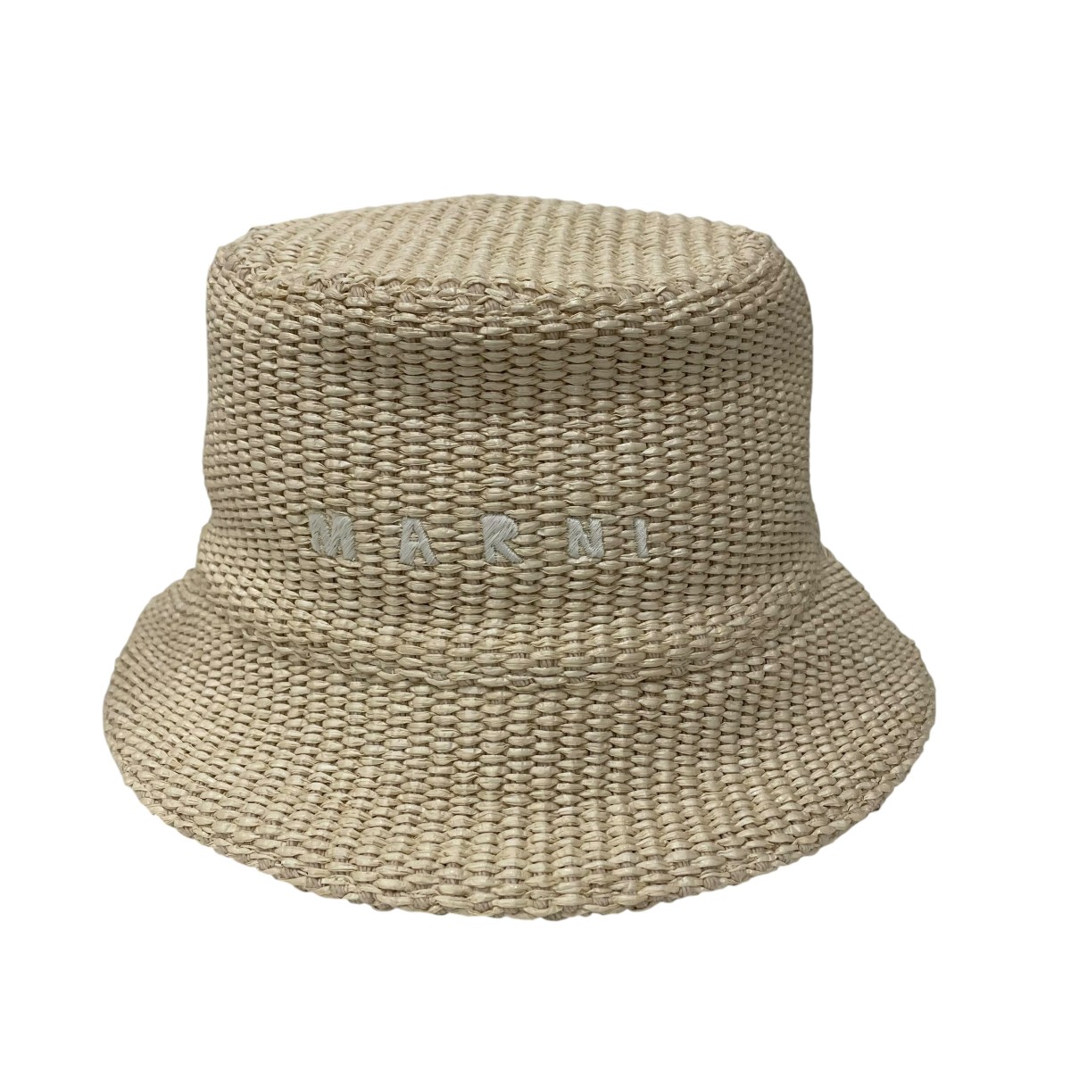 【中古】MARNI 自然的 ラフィア調  井戸釣瓶かぶり笠 CLMC0067S1UAC004 【010626】（マルニ）