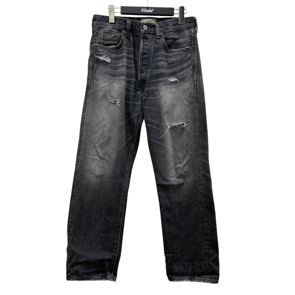 【中古】AVIREX TFQPDENIM PANTS BLACK USED ジーンズズボン下 783-5911201 黒いこと 大きさ：30 【010626】（アビレックス）
