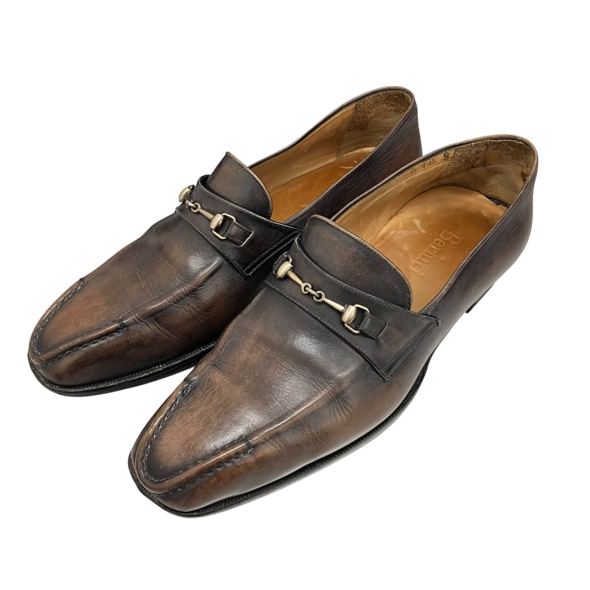 【中古】Berluti ビットローファー 赤銅色 大きさ：8 【010626】（ベルルッティ）
