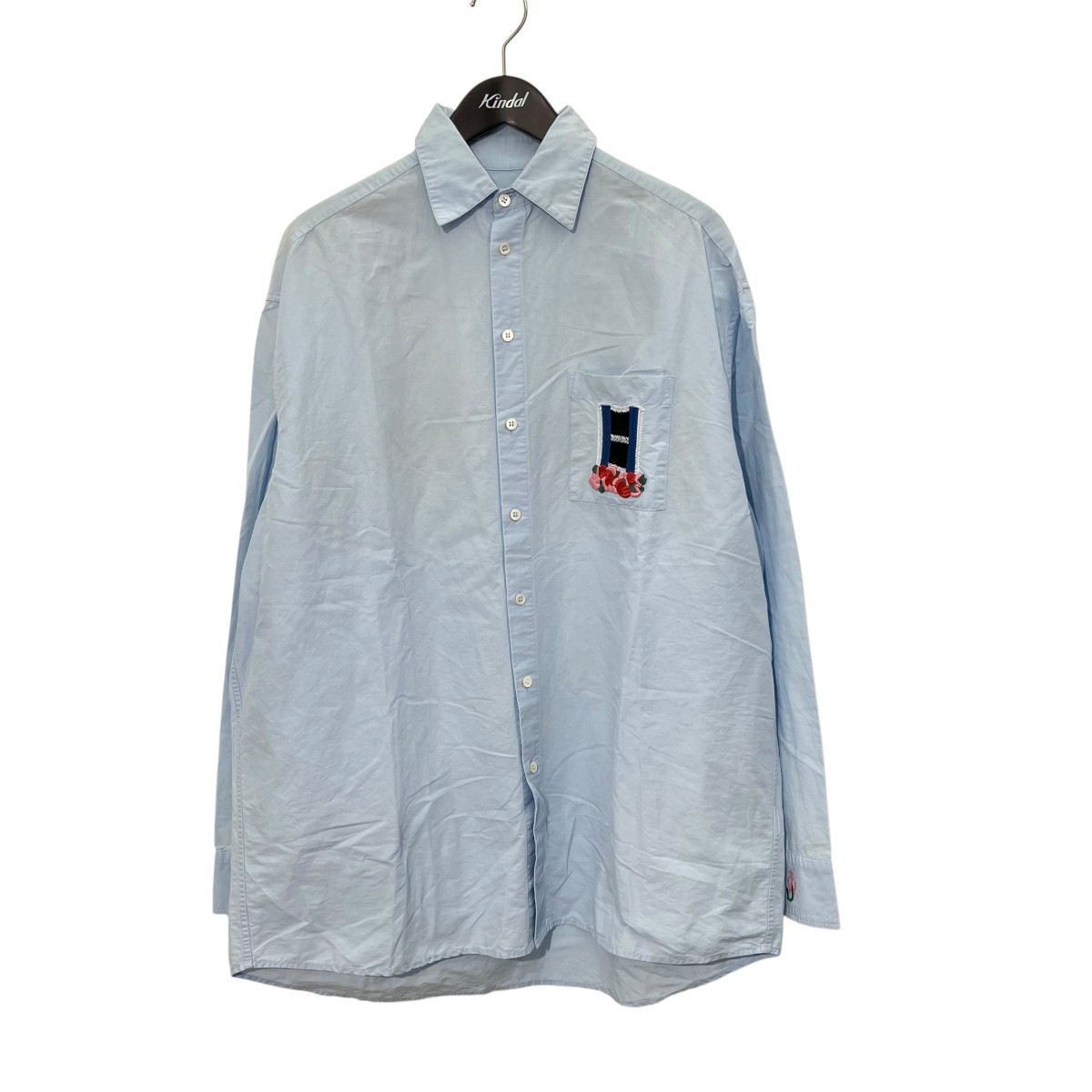 【中古】J．W．ANDERSON 長袖ティーシャツ SH0352 青碧 大いさ：34 【010626】（ジョナサンウィリアムアンダーソン）