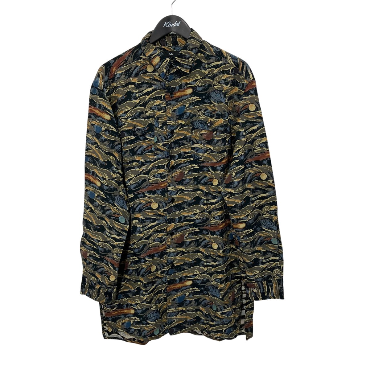 【中古】ink 化けの皮 長袖プルオーバー 緑であること 大きさ：L 【010626】（インキ）