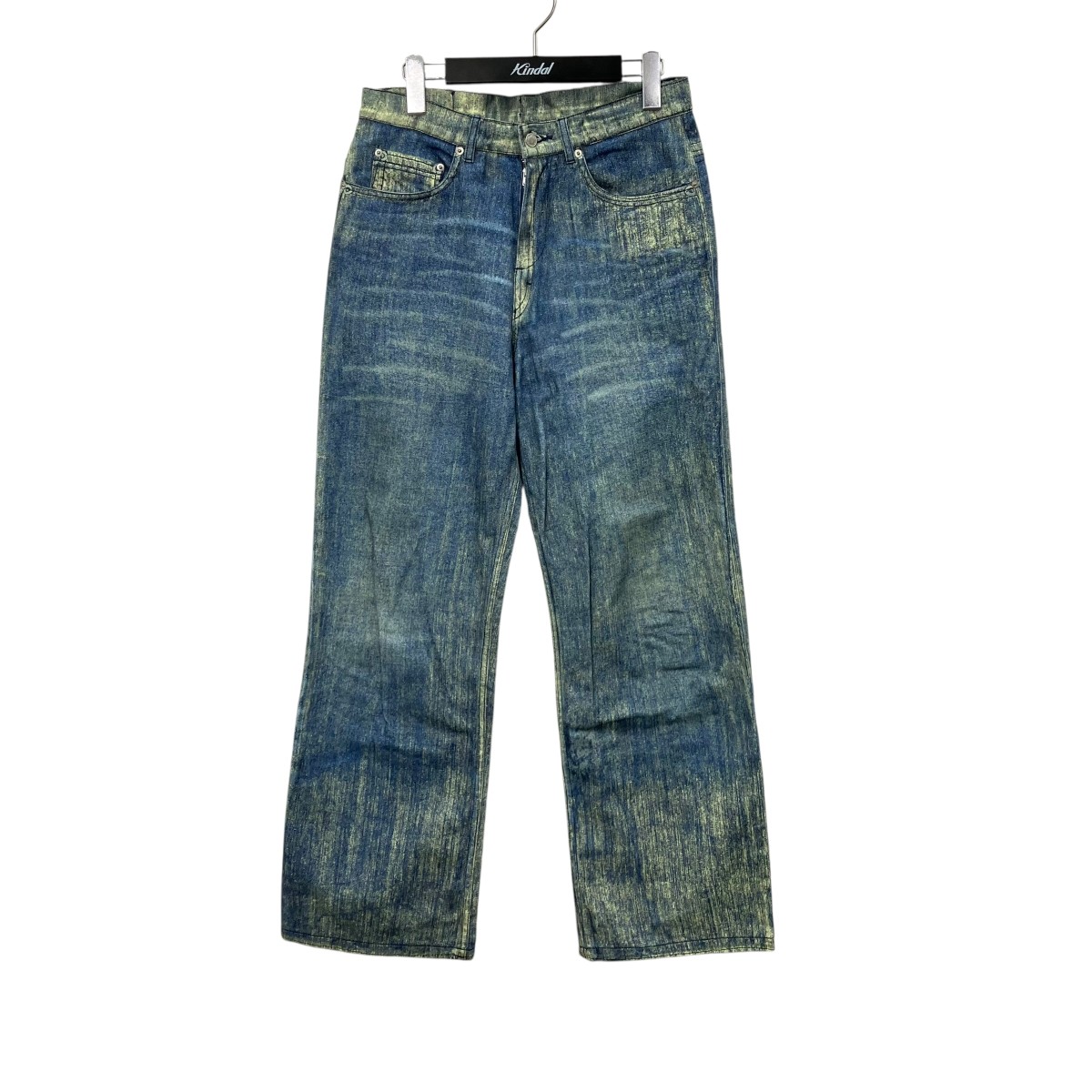 【中古】CAMPERLAB25SS Paint Denim Jeans Sand Blue デニムパンツ AU00022-002 ブルー&times;イエロー サイズ：28【価格見直し】｜ブランド古着のカインドオル