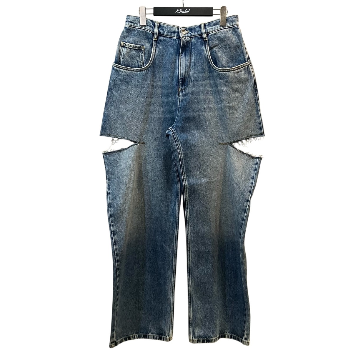 【中古】Maison Margiela 1 スラッシュ約款 カットオフ シデニムパンツ S51天使の都市0051 インディゴ 大きさ：44 【020626】（住み家 マルジェラ 1）