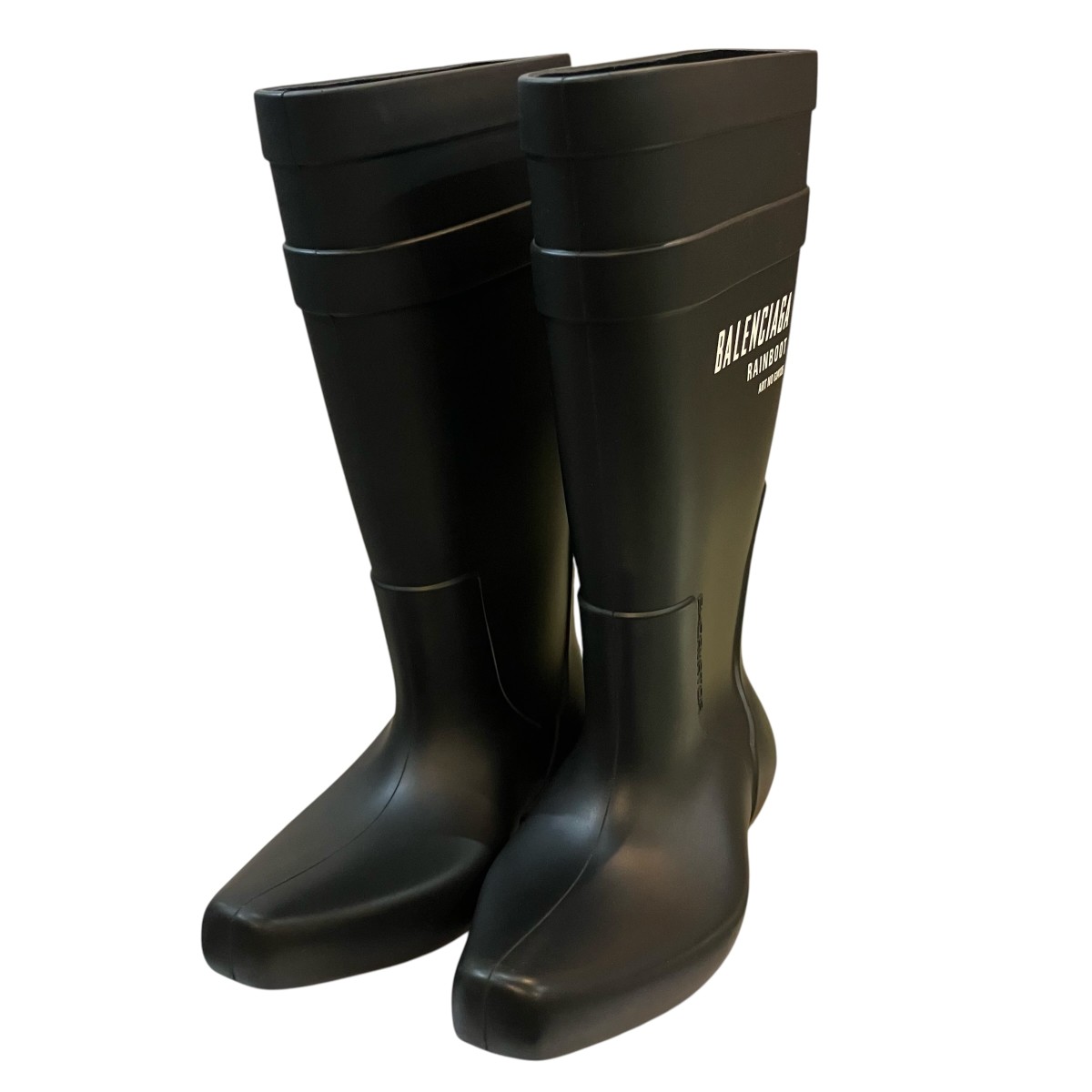 【中古】BALENCIAGA 「excavator boot」 レインブーツ 709243 黒いこと 大きさ：39(25.5コマーシャル) 【020626】（バレンシアガ）