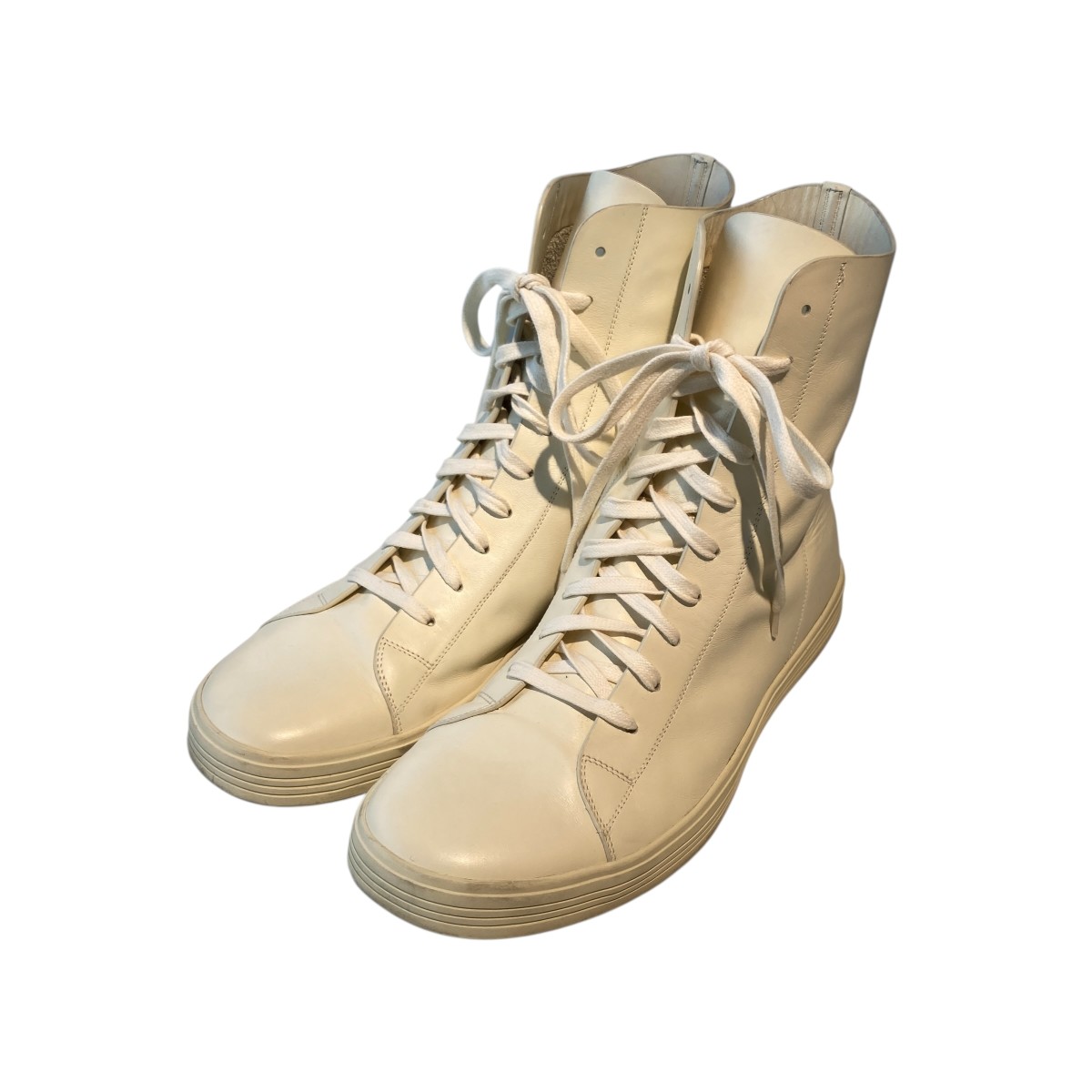 【中古】RICK OWENS 17SS MASTODON OFF THE RUNWAY ハイカットスニーカー 白いこと 大きさ：44 【020626】（リックオウエンス）