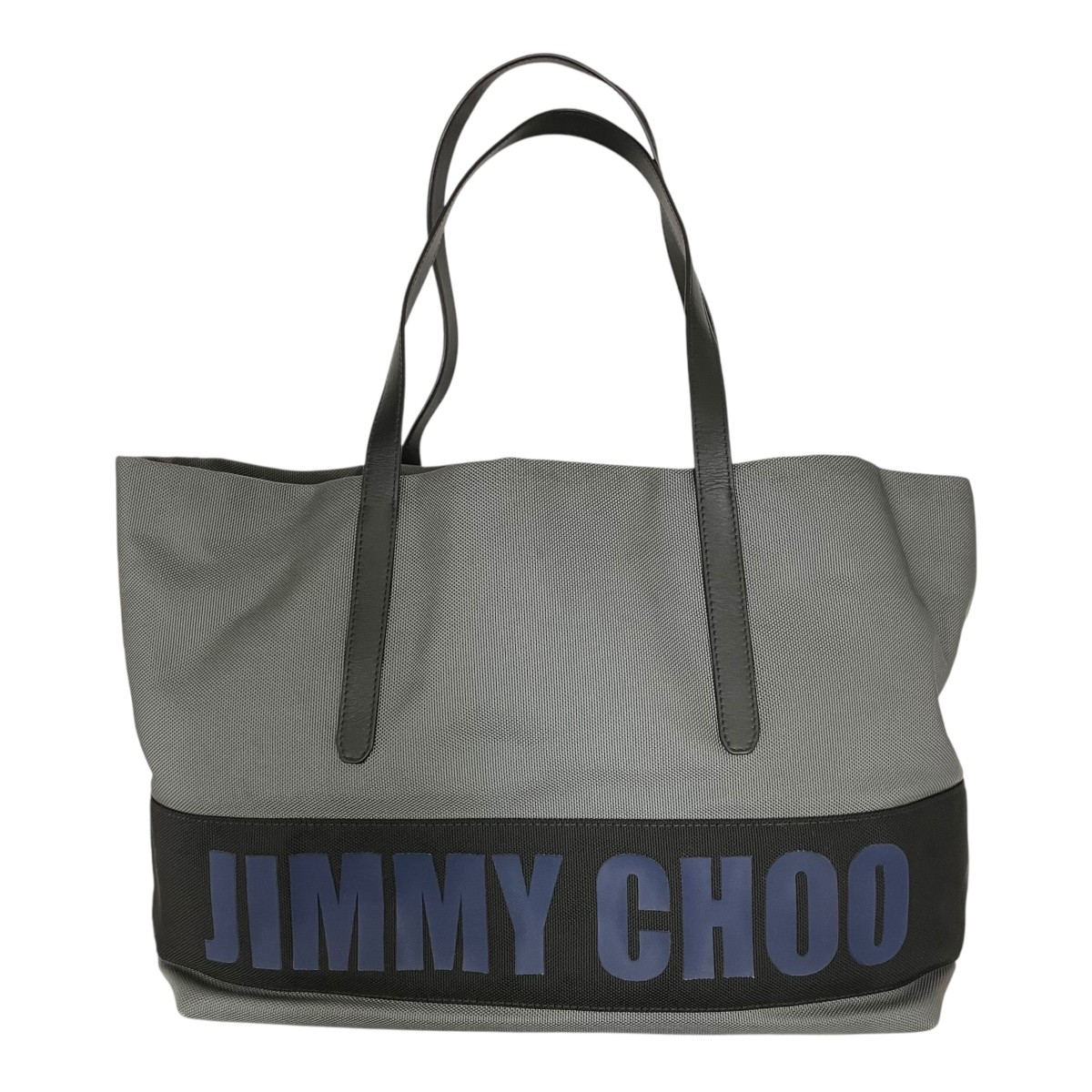 【中古】JIMMY CHOO トートバッグ 201PIMLICO 薄墨色×黒いこと×青碧 【020626】（ジミーチュウ）
