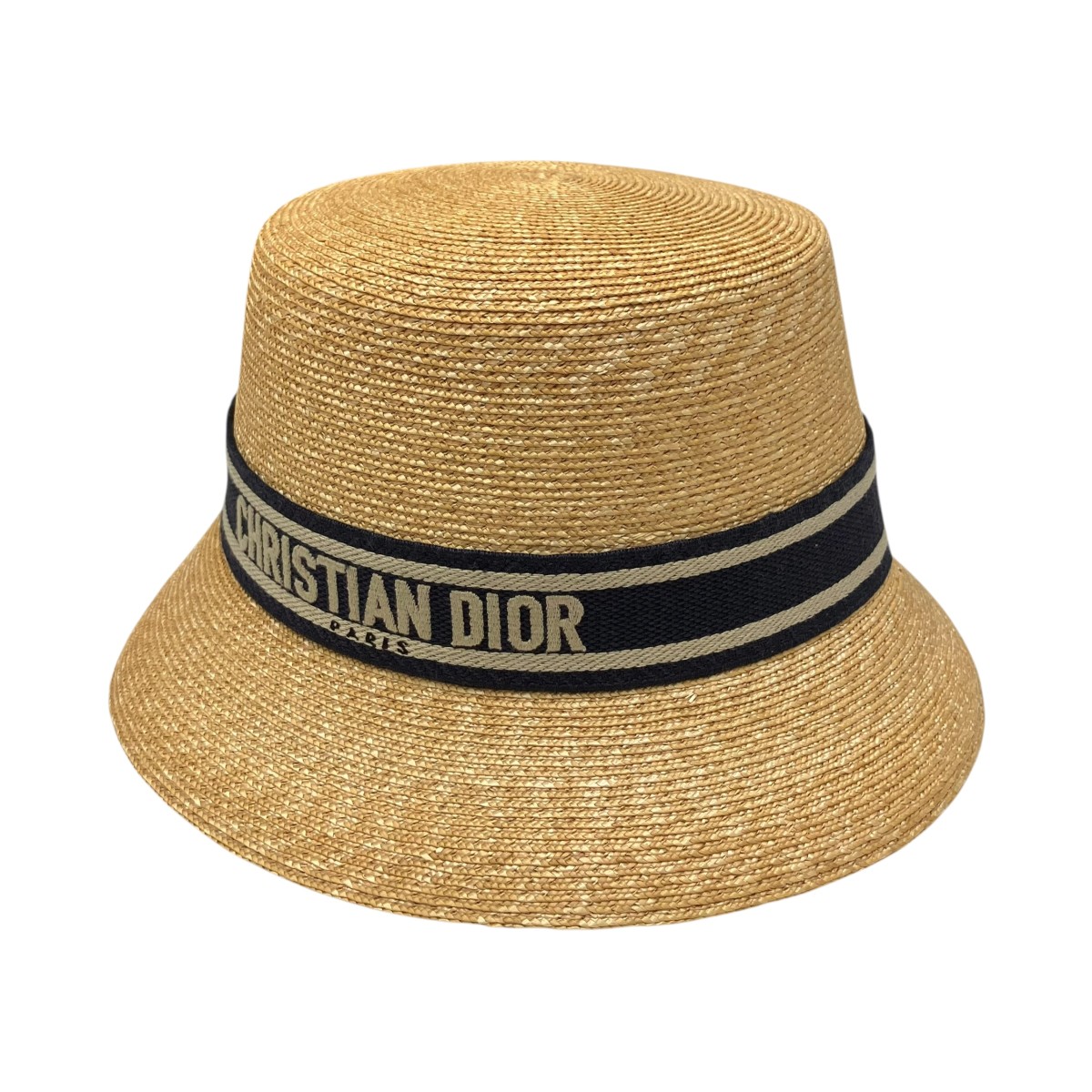 【中古】Christian Dior ディオリゾートハット 11DRT952G180 ベージュ 大いさ：56 【020626】（ディオール）