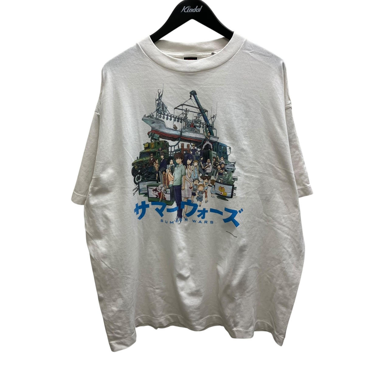 【中古】SAINT MICHAEL サマーウォーズ X GEEKS RULE SS TEE 1 Ｔシャツ 白いこと 大きさ：XL 【020626】（仙マイケル）