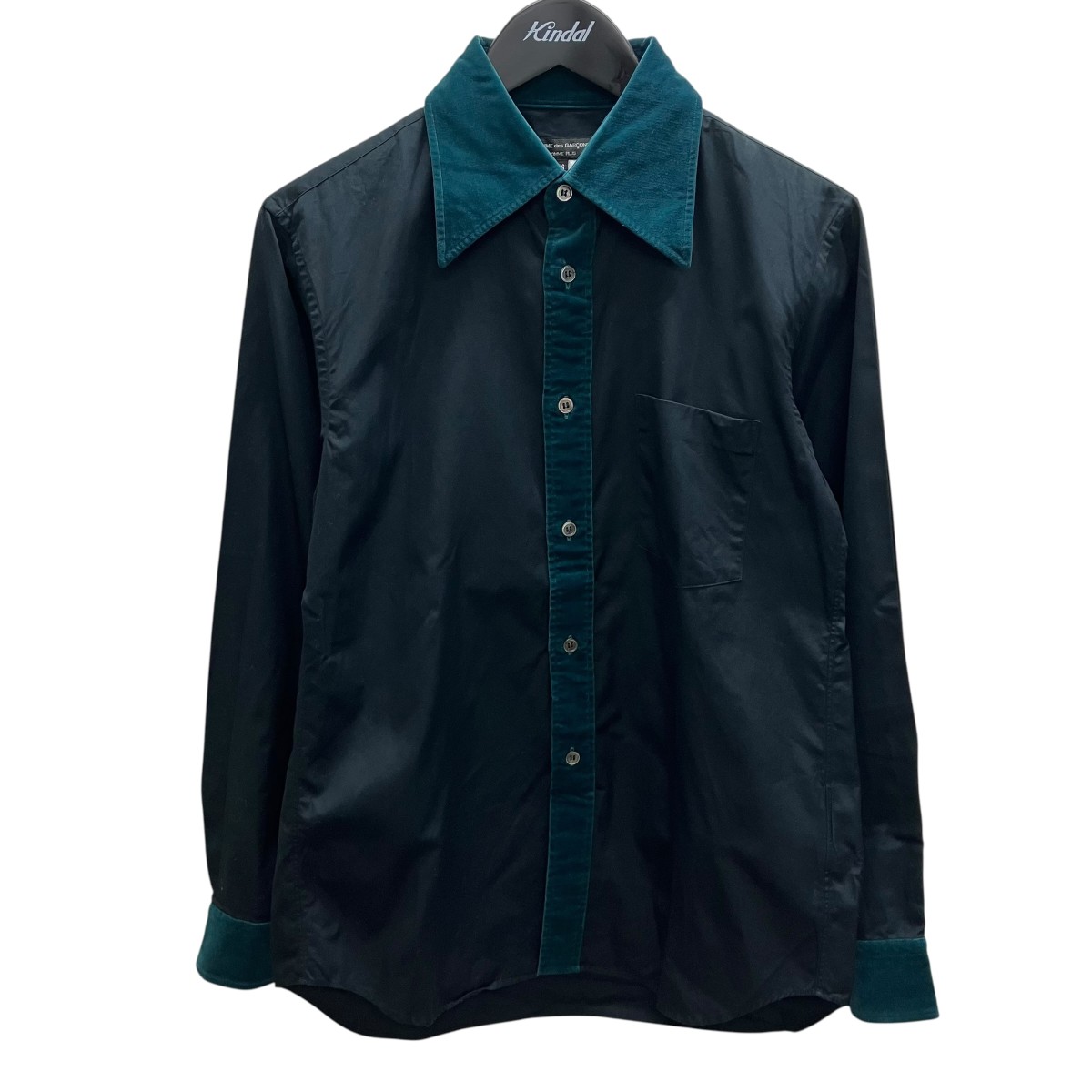 【中古】COMME des GARCONS HOMME PLUS AD2014 天鵞絨長袖プルオーバー 黒いこと 大きさ：XS 【020626】（コムデギャルソンオムプリュス）