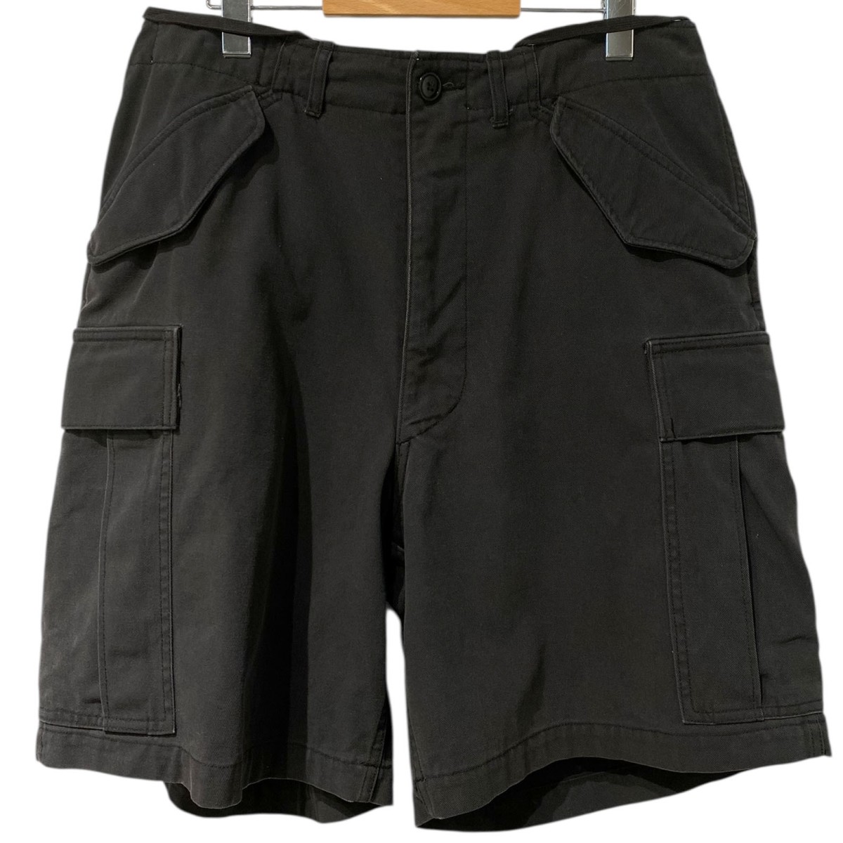 【中古】A．PRESSE 23SS M-51 Shorts Vintageヴィンテージ製作ミリタリーショーツハーフパンツ 黒いこと 大きさ：3(86糎) 【010626】（アプレッセ）