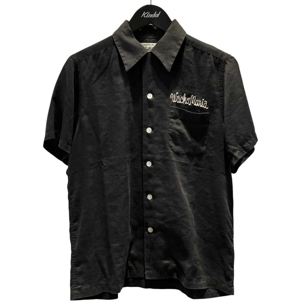 【中古】WACKO MARIA 半袖プルオーバー 黒いこと 大きさ：S 【010626】（ワコマリア）