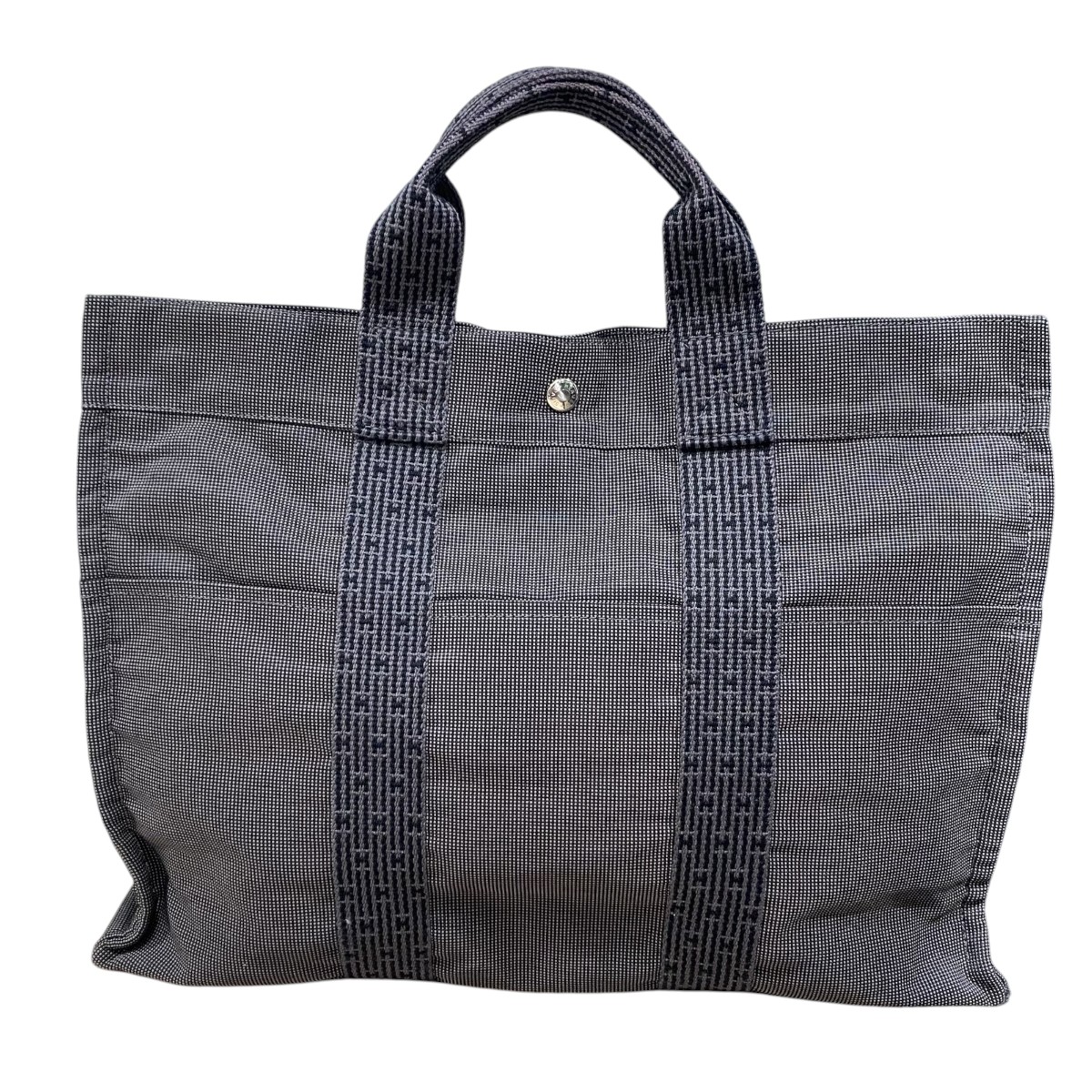 【中古】HERMES エールライントート 薄墨色 【010626】（エルメス）