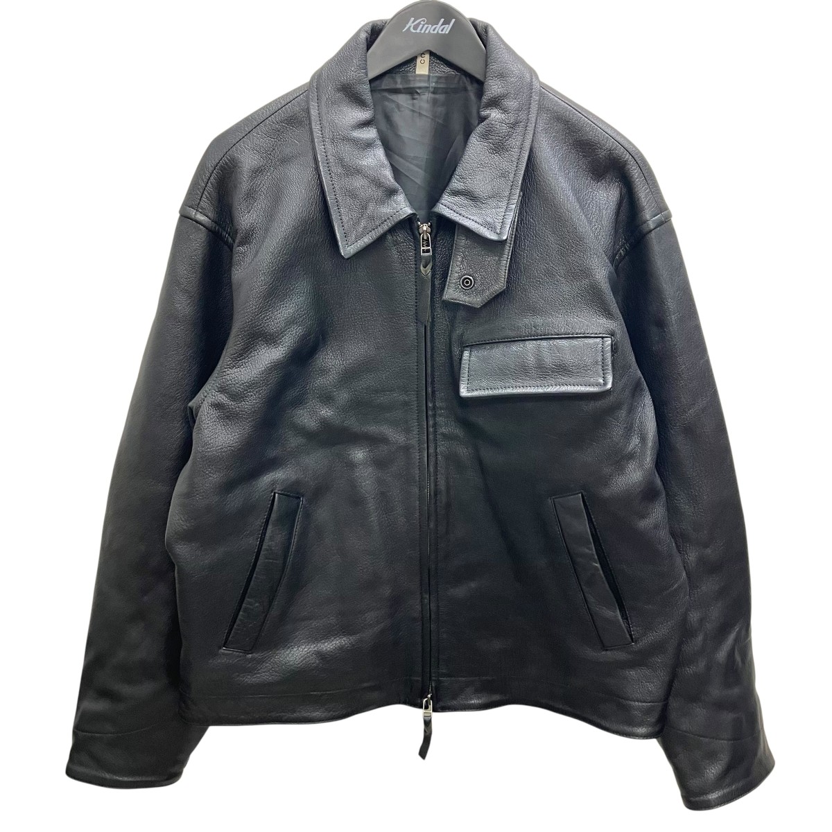 【中古】CCU なめし革上衣 黒いこと 大きさ：2 【020626】（シーシーユー）