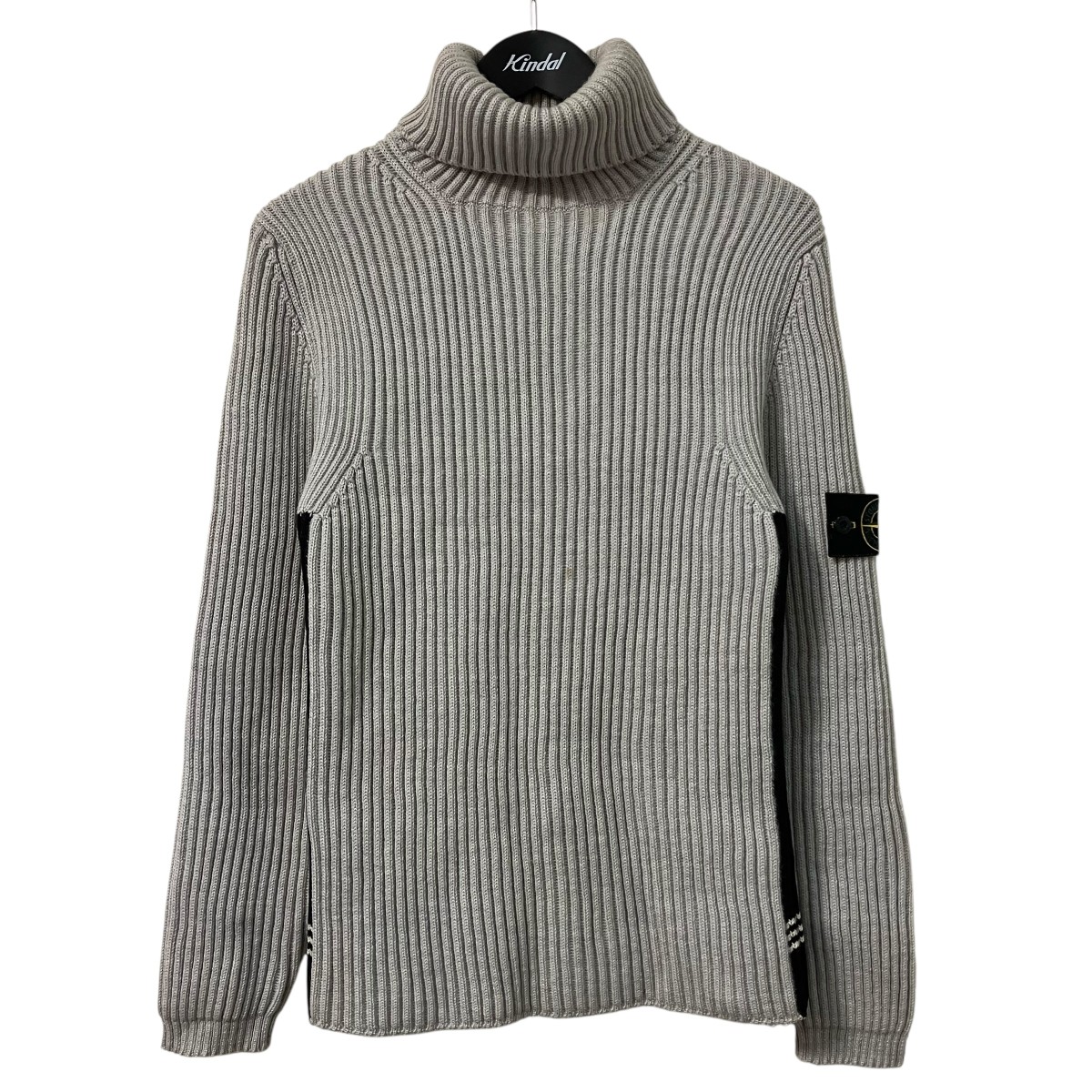 【中古】STONE ISLAND 03AW タートルネック編み物 39155P85 点火装置薄墨色×黒いこと 大きさ：M 【020626】（ストーンアイランド）