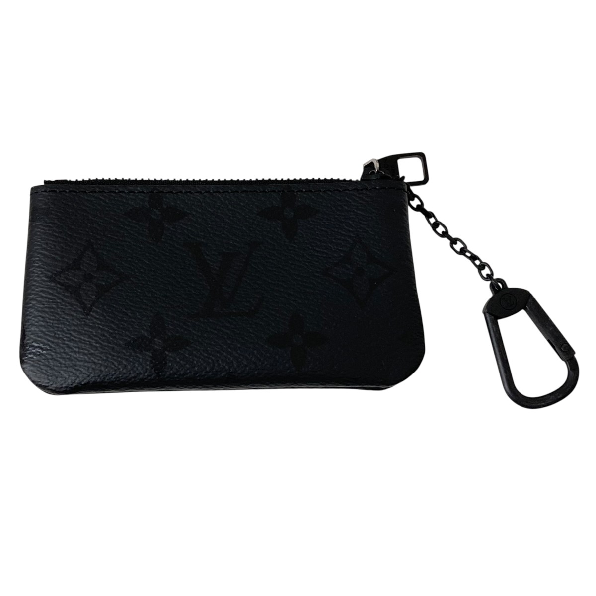 【中古】LOUIS VUITTON ポシェットクレ モノグラム・エクリプス コインケース M80905 黒いこと 【020626】（ルイヴィトン）