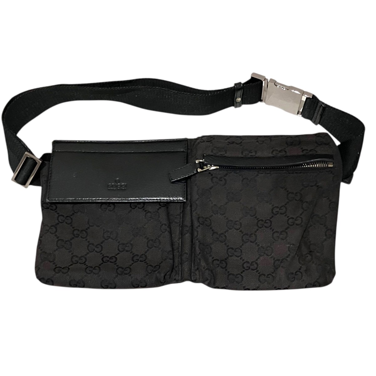 【中古】GUCCI 【GG校庭】 酉の方角御徒面子 28566 黒いこと 【020626】（グッチ）