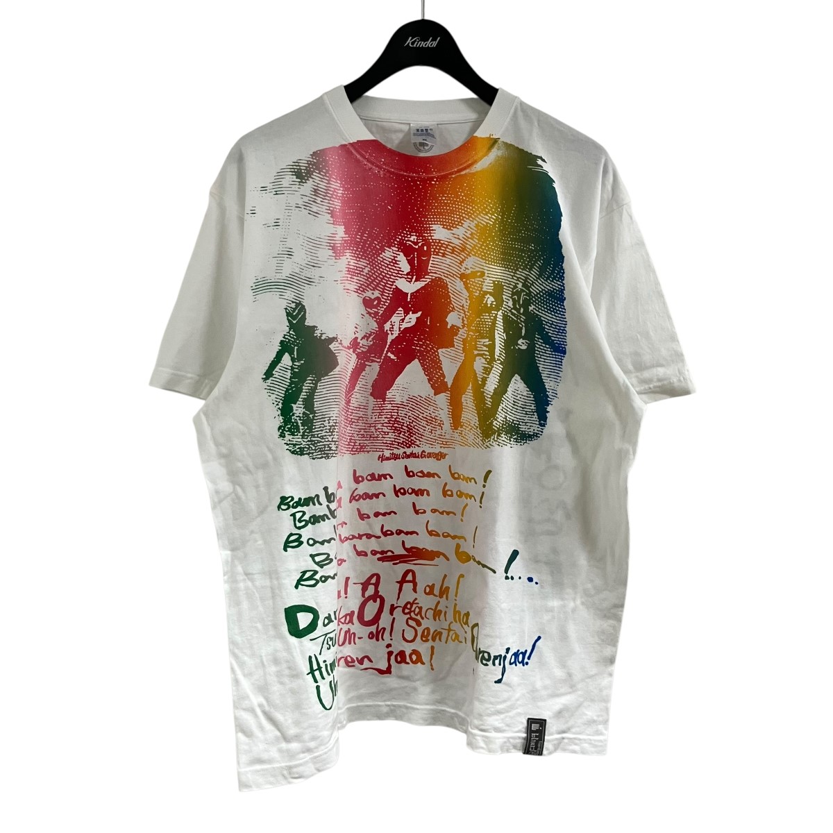 【中古】BRACKMEANS ゴレンジャーコラボ半袖プルオーバー 白いこと 大きさ：XL 【020626】（ブラックミーンズ）