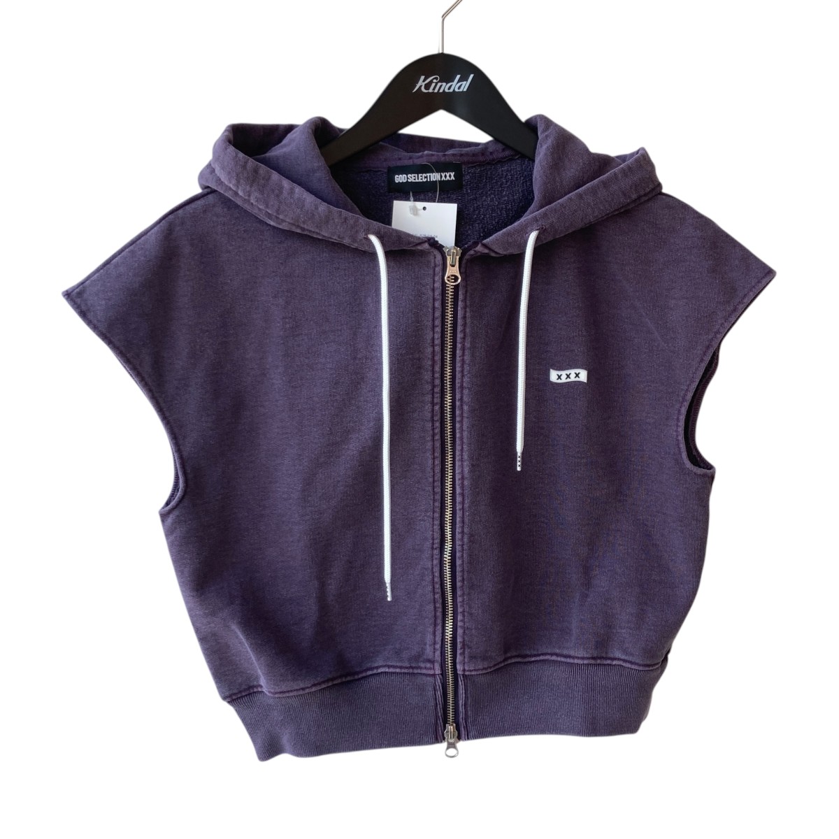 【中古】GOD SELECTION XXX ZIP HOODIE パーカー GXL-S25-CS-04 パープル 大きさ：FREE 【020626】（ゴッドセレクショントリプルエックス）