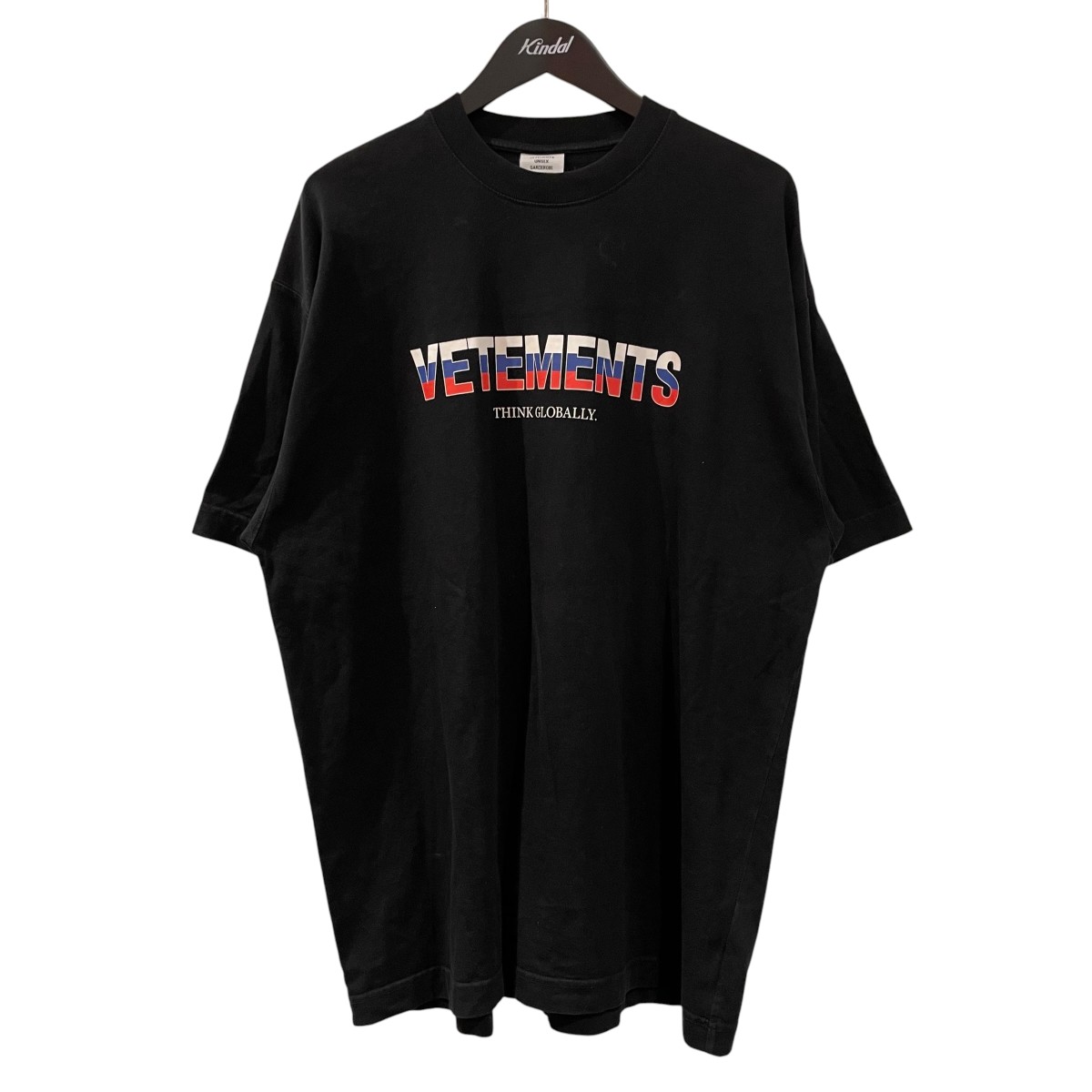 【中古】VETEMENTS 21AW 半袖ティーシャツ UA52TR280R 黒いこと 大きさ：XS 【020626】（ヴェトモン）