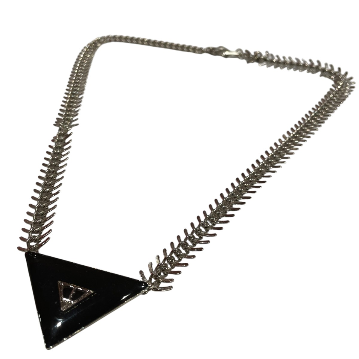 【中古】TOGA Magic triangle necklace 頸飾り しろがね色 【020626】（トゥーガ）