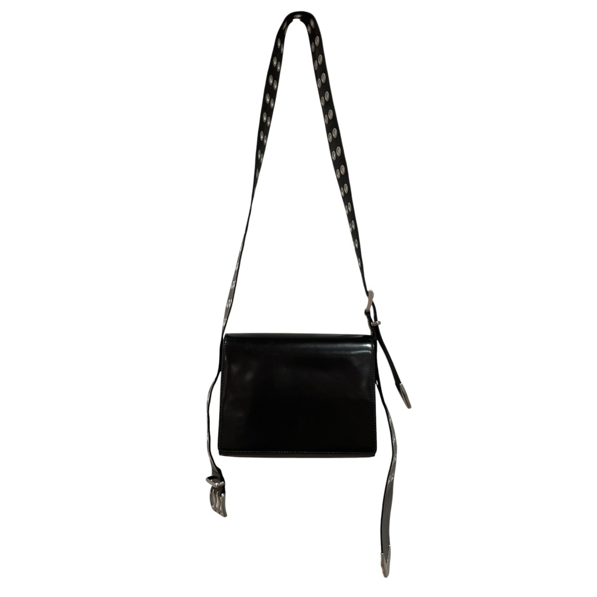 【中古】ACHILLES ION GABRIEL HUNG SHOULDER BAG ショルダーバッグ 黒いこと 【020626】（アキレス イオン ガブリエル）