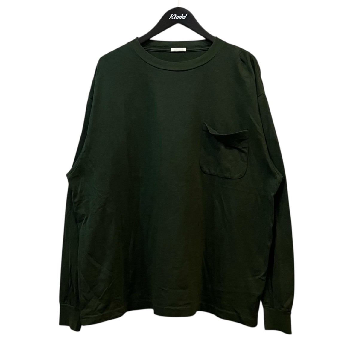 【中古】COMOLI 長袖カットソー 緑であること 大きさ：3 【030626】（コモリ）
