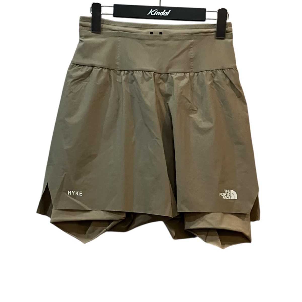 【中古】THE NORTH FACE×HYKE Enduris Trail Inner-Tight Short インナータイトショートパンツ ベージュ 大きさ：M 【030626】（ザノースフェイス×山歩き）