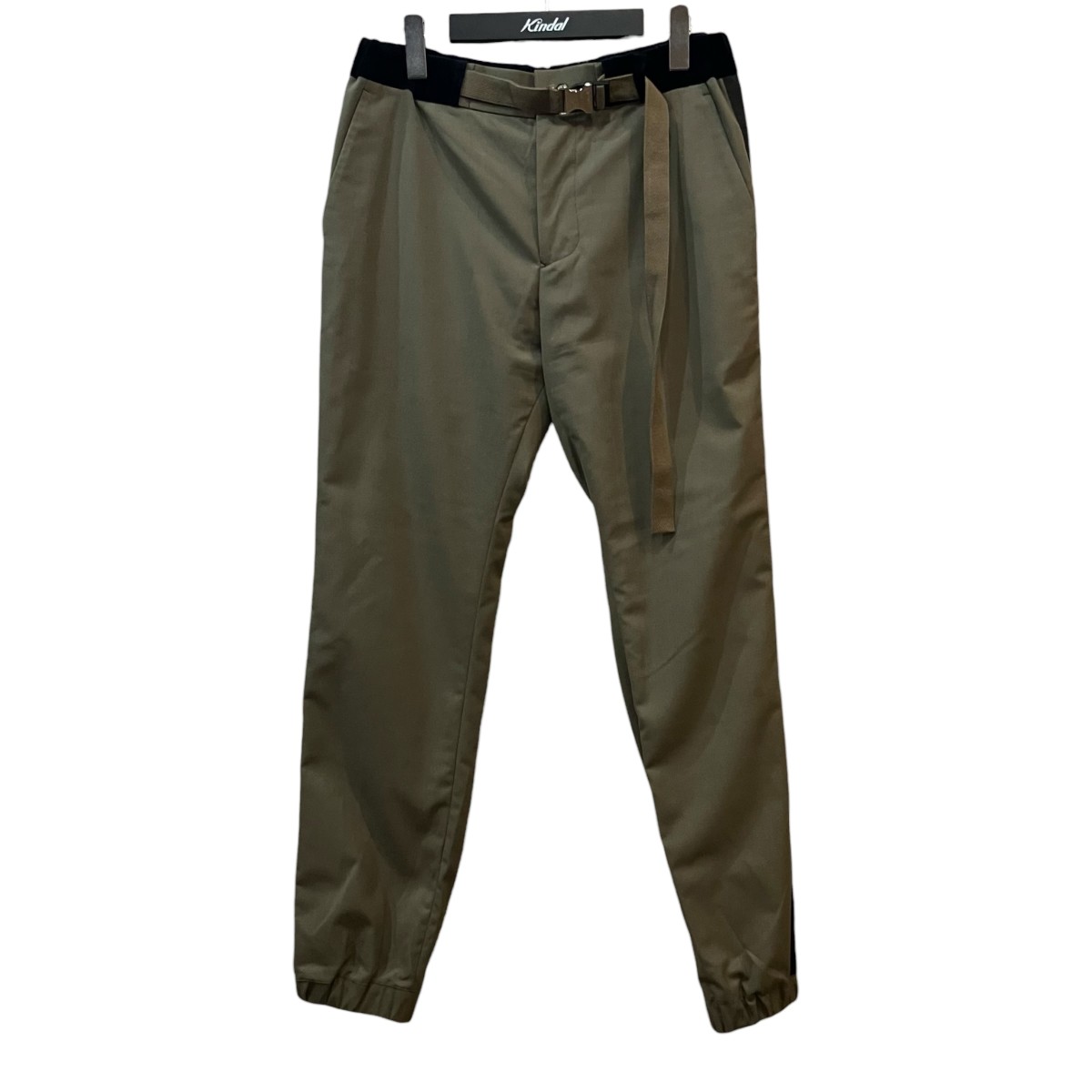【中古】sacai ベルテッドジョガーパンツ カーキ 大きさ：2 【030626】（サカイ）