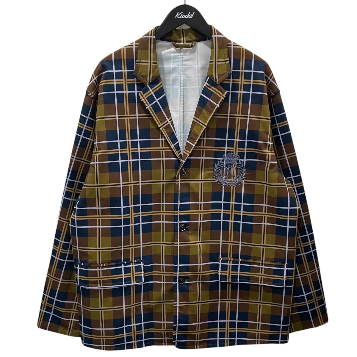 【中古】nanamica×Awake NY 22AW 照合のしるし柄3B上衣 ALPHADRY Dock Jacket アルファ素っ気ない ドック 上衣 SUAS201 ブラウン・ネイビー・パープル他 大きさ：XL 【030626】（ナナミカ×アウェイク ニューヨーク州）