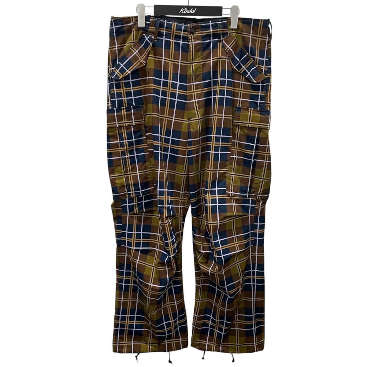【中古】nanamica×Awake NY 22AW 照合のしるし柄カーゴパンツ ALPHADRY Cargo Pants アルファ素っ気ない カーゴパンツ SUCS202 ブラウン・ネイビー・パープル他 大きさ：36 【030626】（ナナミカ×アウェイク ニューヨーク州）