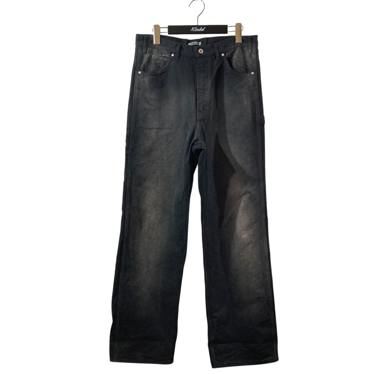 【中古】AURALEE PRODUCT DYED ORGANIC COTTON DUCK ジーンズズボン下 A25AP03CD 黒いこと 大きさ：3 【030626】（オーラリー）