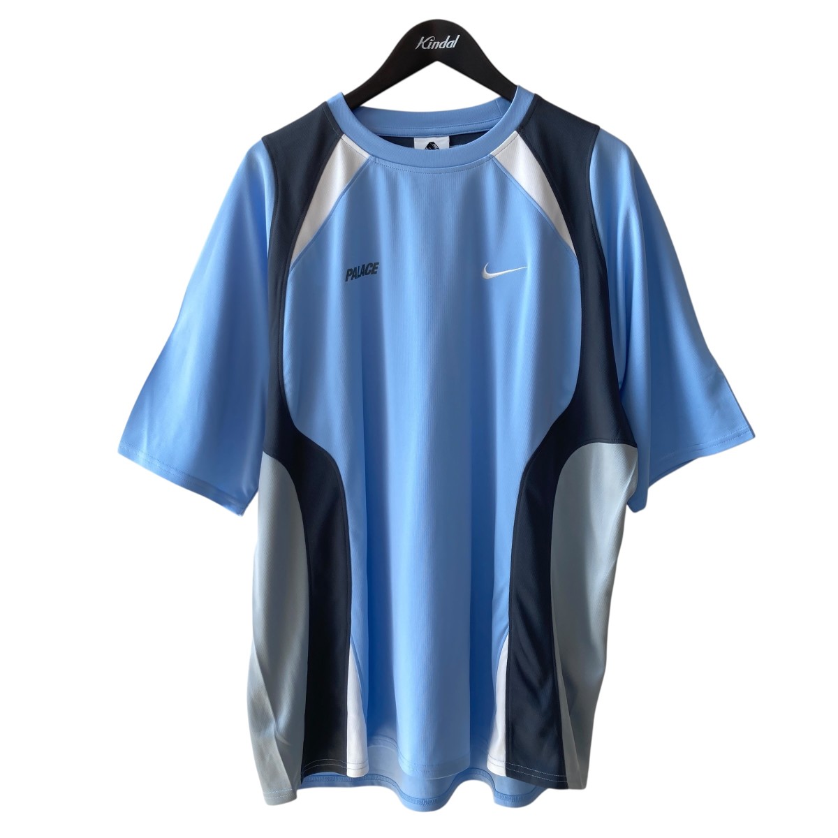 【中古】PALACE×NIKE PALACE NIKE JERSEY プルオーバープルオーバー 薄墨色×青色 大きさ：XL 【030626】（九重の天×ナイキ）