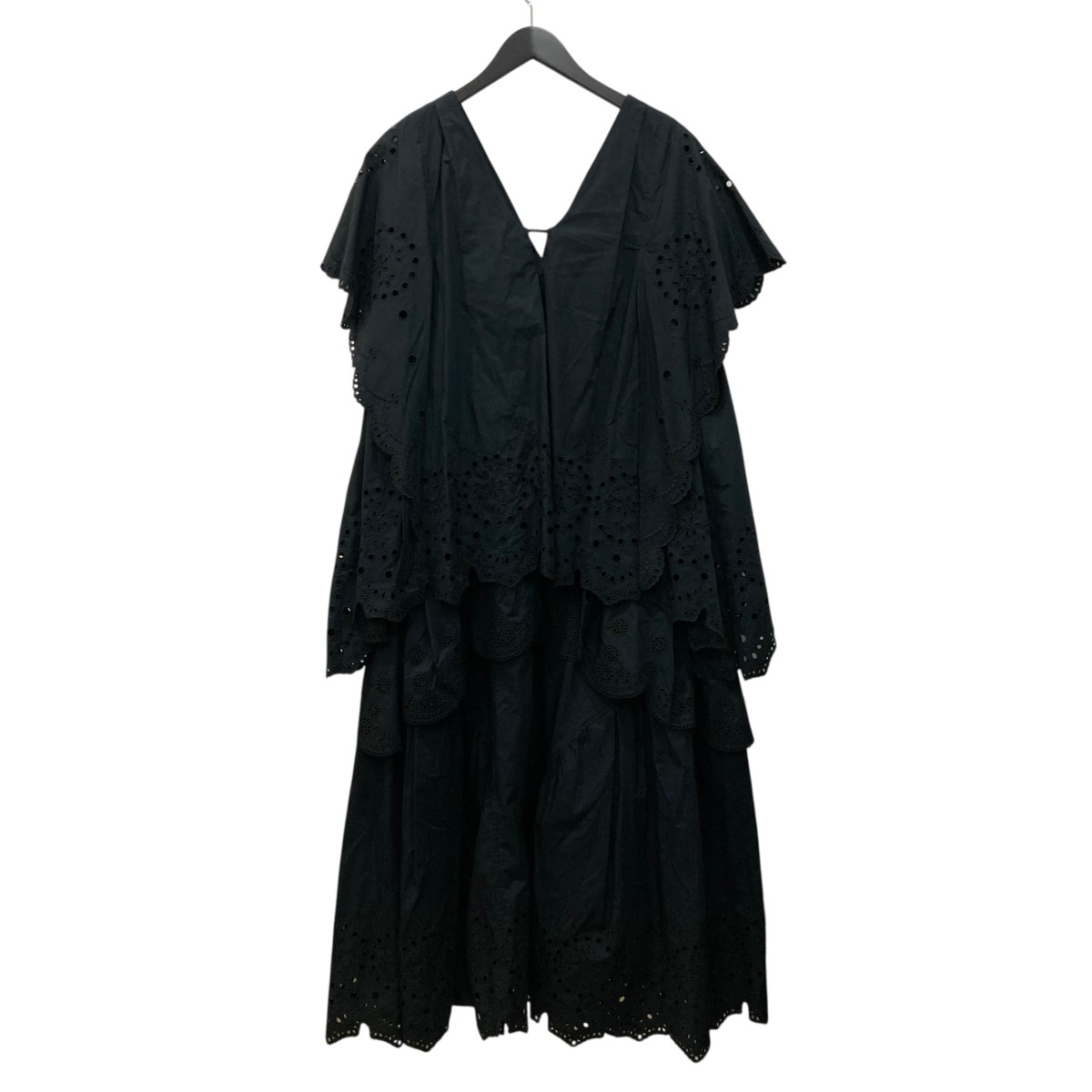 【中古】IRENE 半袖衣裳 26S85003 黒いこと 大いさ：36 【030626】（アイレネ）
