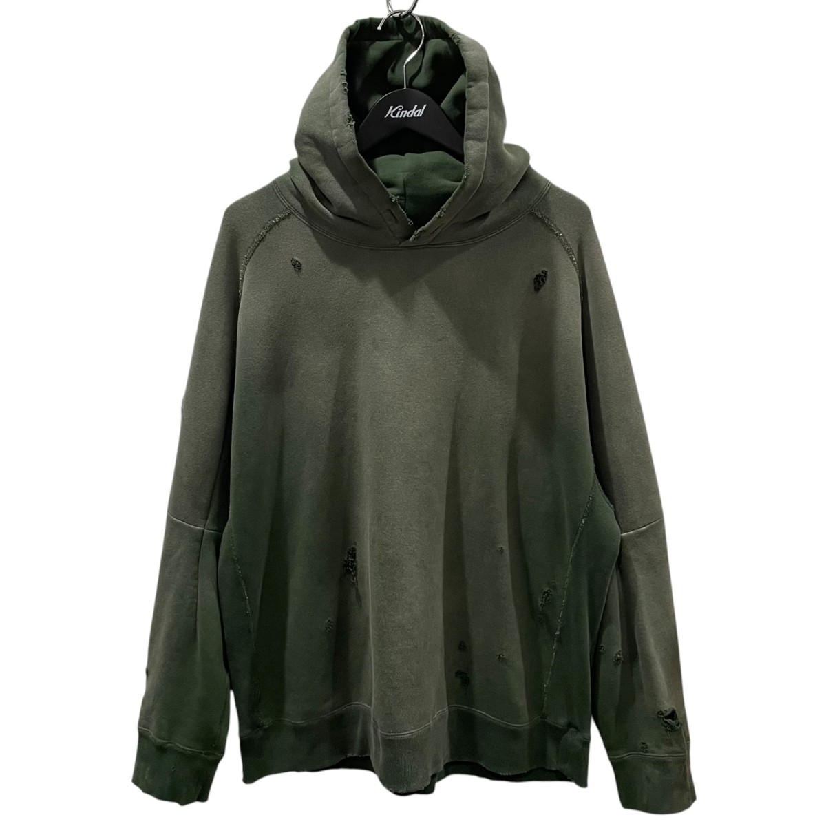 【中古】Needles 25SS 不都合工業ティーシャツパーカー Darts Sweat Hoody - French Terry ダーツ スウェットフーディー フレンチテリー QV367 緑であること 大きさ：L 【030626】（ニードルズ）