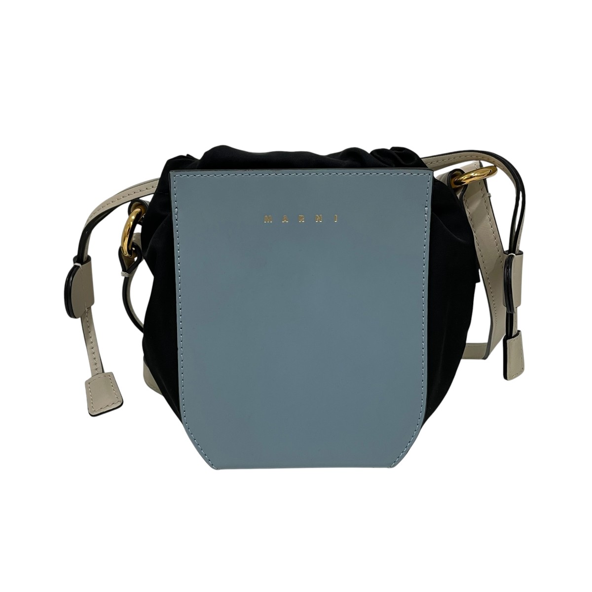 【中古】MARNI ショルダーバッグ SBMP0077Q0 黒いこと×青碧 【030626】（マルニ）