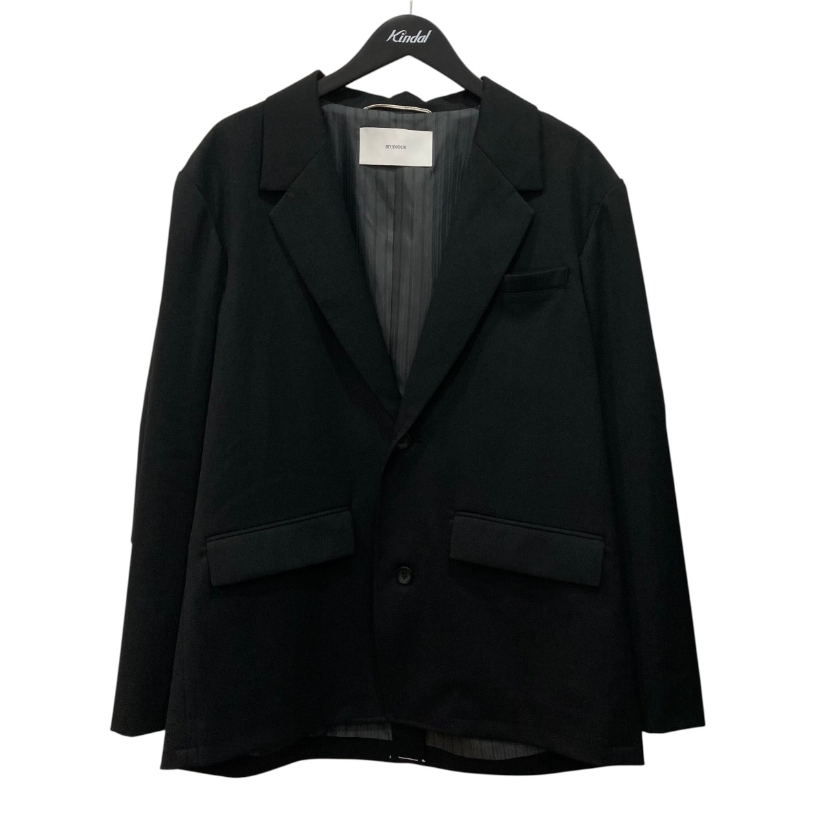 【中古】STUDIOUS Non-Mulesed Single Jacket テーラードジャケット 115253158 黒いこと 大きさ：2 【030626】（ステュディオス）