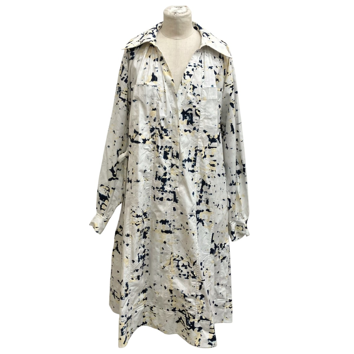 【中古】3．1 phillip lim カレイドスコーププリント ポプリン ティーシャツ御召しもの E231-9933TPP 象牙色×米国海軍 大いさ：S 【030626】（スリーワンフィリップリム）