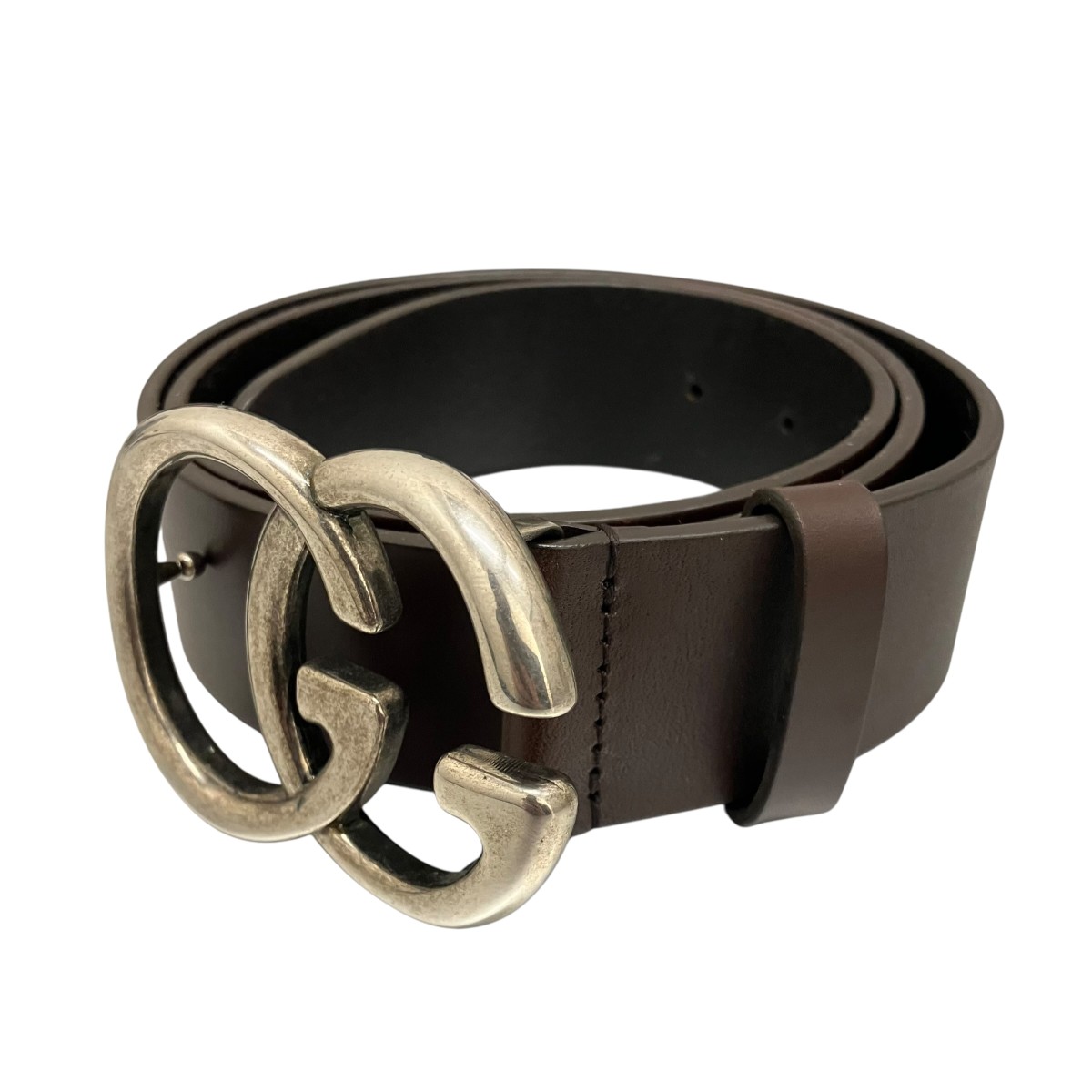 【中古】GUCCI GGバックル胴締め 259982 赤銅色 【020626】（グッチ）