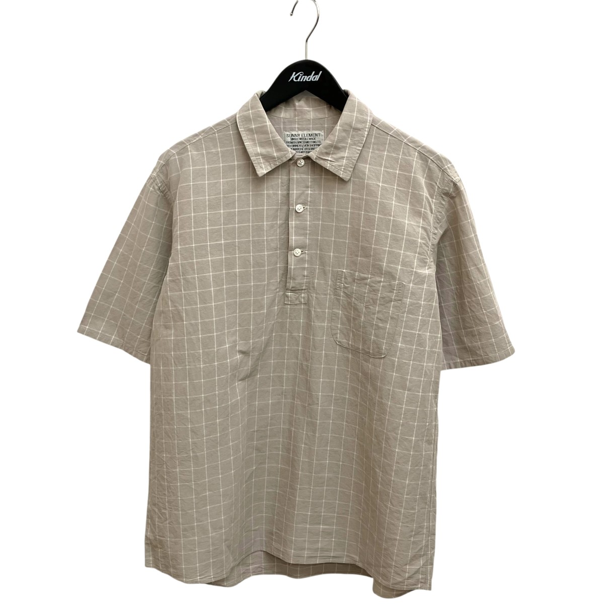 【中古】SUNNY ELEMENT Grass Shirt S S 半袖プルオーバー ベージュ 大きさ：M 【030626】（小僧化学元素）