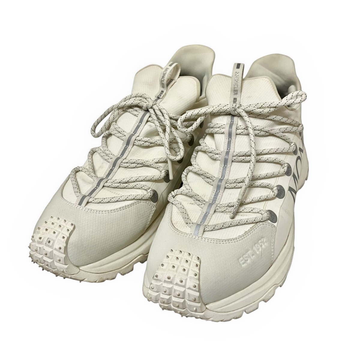 【中古】MONCLER TRAILGRIP LITE 2 スニーカー 白いこと 大きさ：44 【030626】（モンク線路）