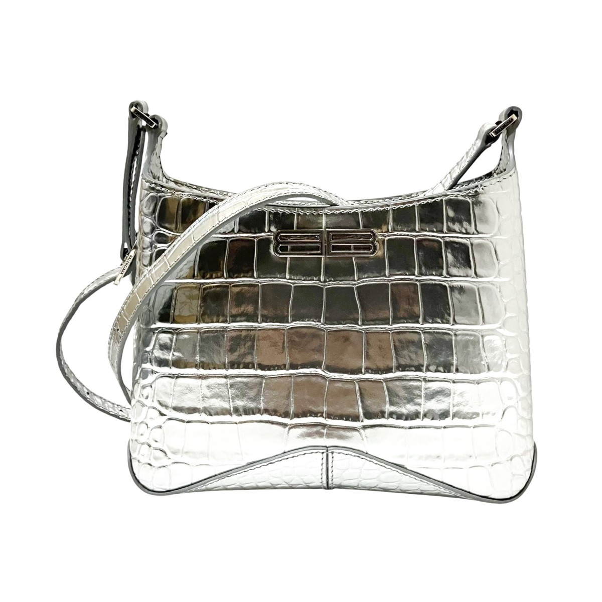 【中古】BALENCIAGA ショルダーバッグ シルバー 【030626】(バレンシアガ)|ブランド古着のカインドオル