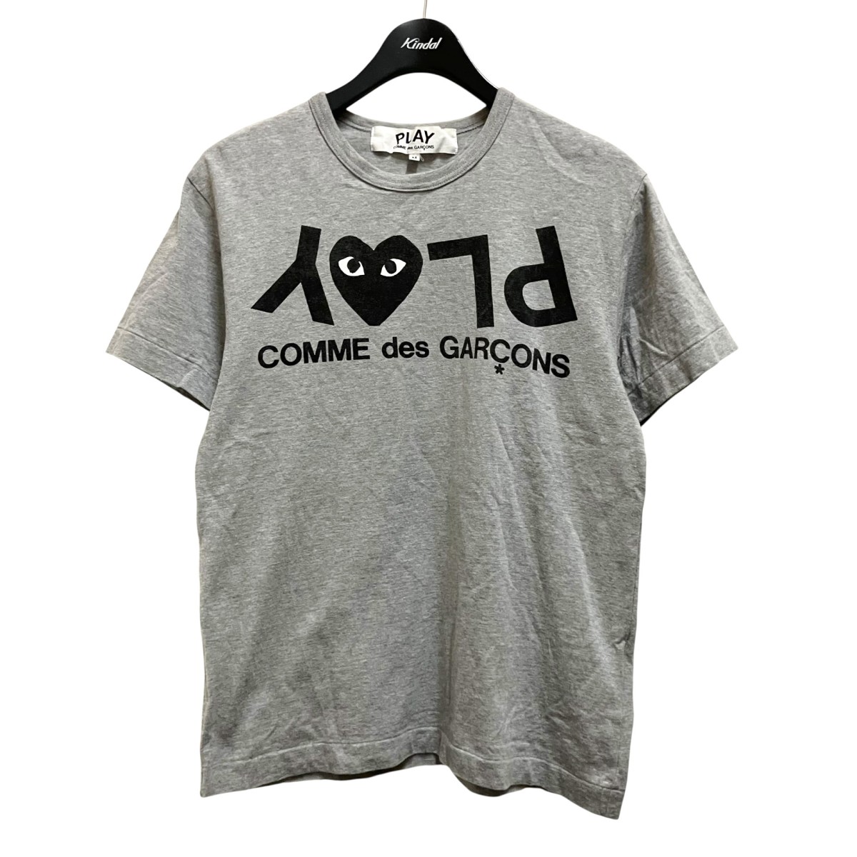 【中古】PLAY COMME des GARCONS 半袖プルオーバー AZ T082 薄墨色 大きさ：M 【030626】（プレイコムデギャルソン）