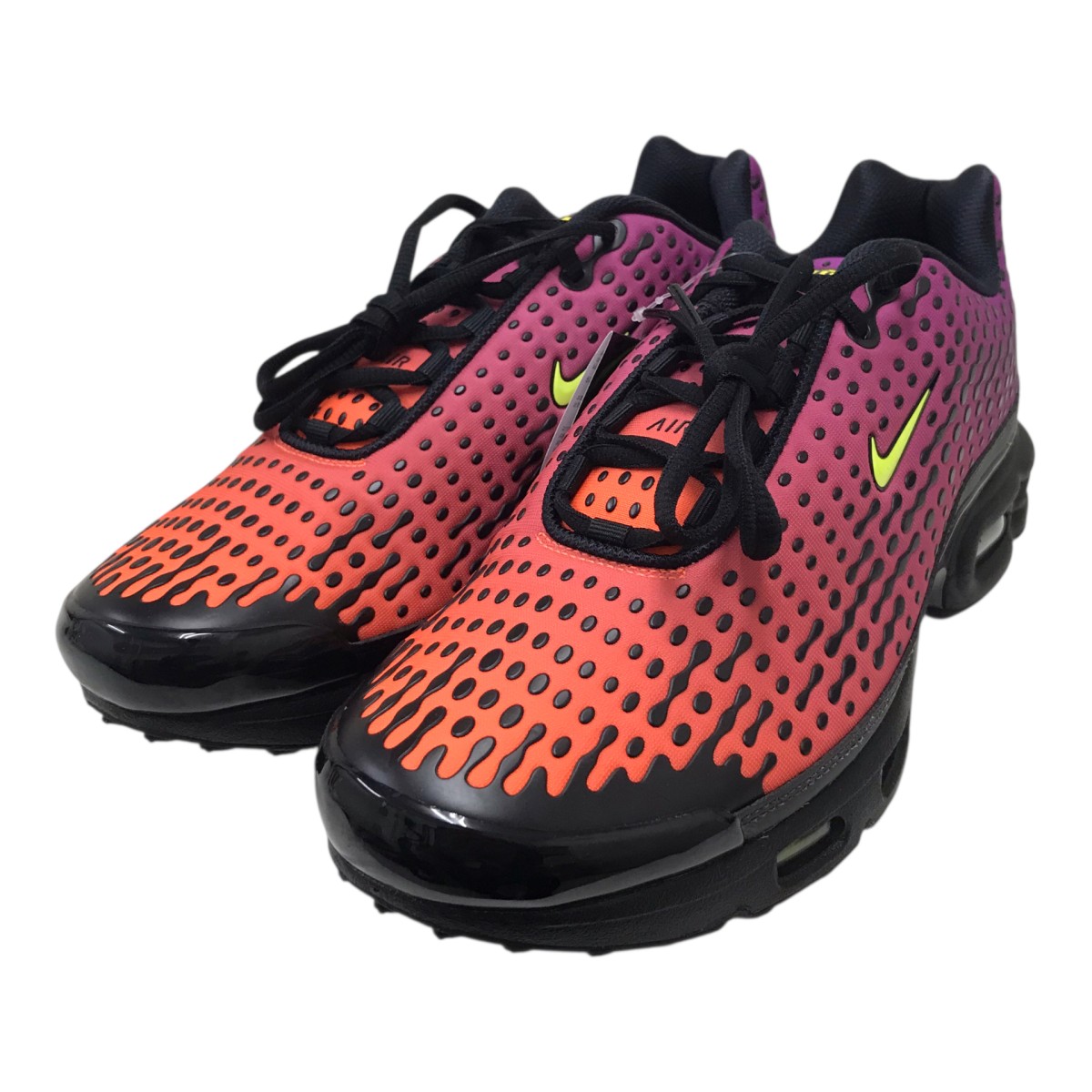 【中古】NIKE AIR MAX PLUS VII TOTAL ORANGE VOLT-BLACK-CACTUS FLOWER ローカットスニーカー パープル 大きさ：30.5糎 【030626】（ナイキ）
