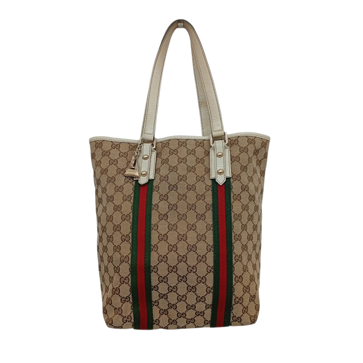 【中古】GUCCI トートバッグ 162899 ベージュ 【030626】（グッチ）