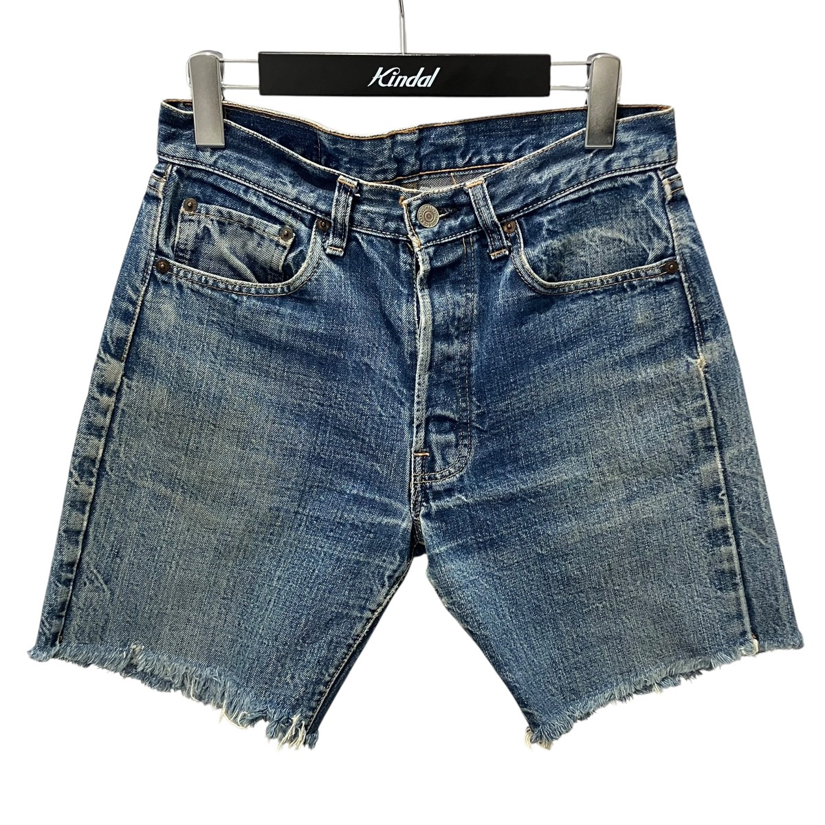 【中古】LEVI’S ショートデニムパンツ インディゴ 大きさ：曖昧模糊たる 【030626】（リーヴァイズジーンズ）